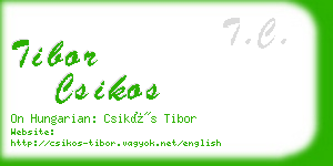 tibor csikos business card